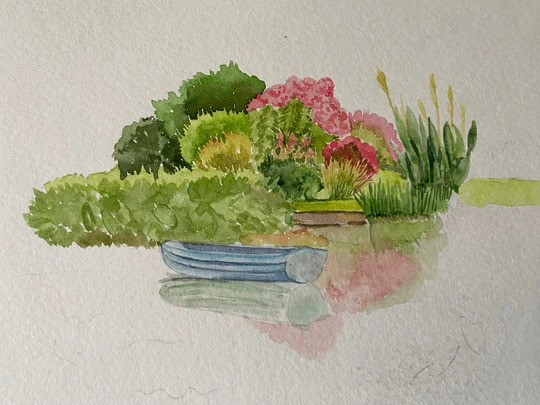 Modern Watercolours in the Garden