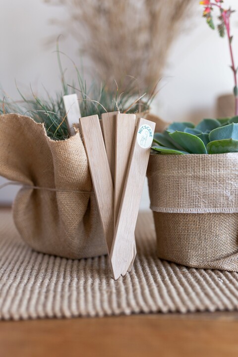 Nutscene Wooden Plant Labels with Pencil