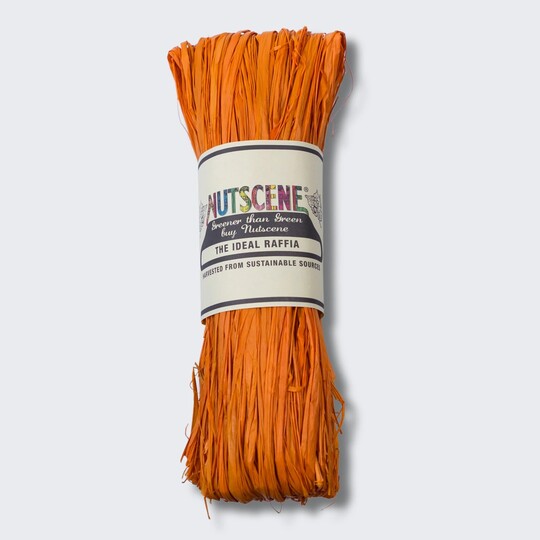 Nutscene Raffia - Orange Rust
