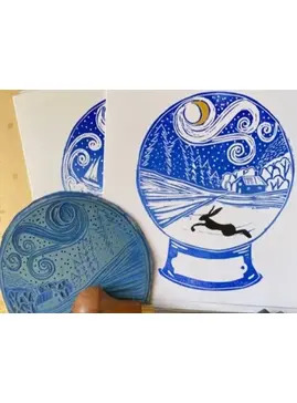 Lino Cut Christmas Card Workshop