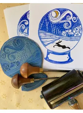 Lino Cut Christmas Card Workshop