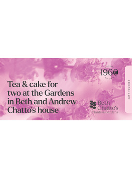 Tea & Cake at the Gardens in Beth and Andrew Chatto's house Gift Voucher