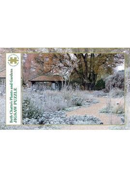 Beth Chatto Jigsaw Puzzle - A wintry scene in the Gravel Garden