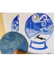 Lino Cut Christmas Card Workshop