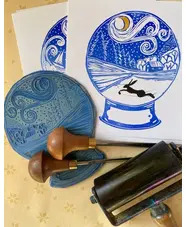 Lino Cut Christmas Card Workshop