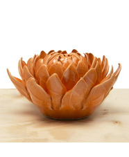 Ceramic Flower Wall Art Dahlia Orange 11