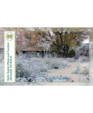 Beth Chatto Jigsaw Puzzle - A wintry scene in the Gravel Garden